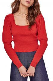 ASTR the Label Bijou Square Neck Sweater   Nordstrom at Nordstrom